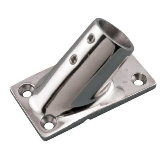 STAINLESS RECTANGULAR BASE 1" 45°, BOAT HARDWARE, BIMINI HARDWARE (S3651-0451)