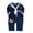 Navy Blue, variant on Newborn Infant Toddler Baby Boy Sailor Anchor Cosplay Romper Jumpsuit Holiday Festival Onesie Outfit (95/18-24 Months, Navy Blue)