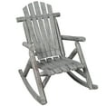 thumbnail image 5 of Patio Furniture Wooden Porch Rocker Chair,Durable Wooden Porch Rocker Chair,Fir log Rocking Chair,Patio Rockers for Outside,Garde.Light Gray Color,Patio Chairs, 5 of 15