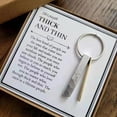 thumbnail image 2 of Through Thick and Thin Keychain - Friend.', 2 of 8