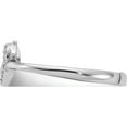 thumbnail image 3 of Sterling Silver Rhodium-Plated Cz Heart With Arrow Adjustable Ring - Jbsp, 3 of 5