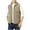 Khaki, variant on Men's Hoodies Big And Tall Sleeveless Loose Coat Flip Collar Waistcoat Top Casual Coat