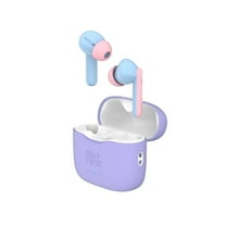 myFirst CareBuds (Cotton Candy) Kids Wireless Earbuds with 85dB Volume Limit, Built-in Mic, 6 Ear Tips, Anti-Lost Strap Easy Pairing, Gift for Kids 4-15