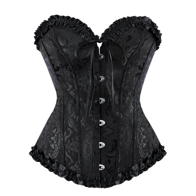Corsé de pecho completo para mujer, corsé gótico vintage con corpiño