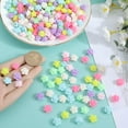 thumbnail image 3 of 500pcs Large Acrylic Flower Beads Rose Flower Beads Spring Rosary Floral Candy Color Opaque Big Colorful Bead Charms for Jewelry Making Women Bracelet Necklace Keychain Crafts Accessories DIY, 3 of 6