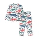 thumbnail image 1 of Balery Colorful Shark Conjunto de Pijama con Estampado para Mujer, Conjunto de Dos Piezas con Manga Larga, Ropa de Dormir Suave con Bolsillos, Pijamas Cómodos-X-Large, 1 of 7