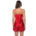 thumbnail image 3 of White Mark Ensemble de Pyjama pour Femme, Caraco en Satin avec Dentelle et Short, 3 of 6
