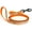 Hunter Orange, variant on Reflective Biothane Dog Leash with Black Hardware