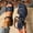 Dark Blue, variant on Block Heel Sandals for Women, Open Toe Casual Ankle Strap Non-slip Summer Shoes Dark Blue Size 8.5