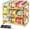 For 36 cans with three tiers design, variant on PrimeCook Shop Rolling Bamboo Can Organizer Rack, Stackable Can Storage | Double-Layer Can Storage for Pantry, Canned Goods Holder Dispenser For Countertop Kitchen Cabinet or Pantry Shelf