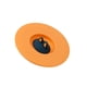 thumbnail image 2 of Tapas de Silicona Inteprter Para Taza Con Soporte Para Cuchara Teteras Naranja, 2 of 6