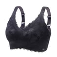 thumbnail image 1 of Abcnature Plus Size Bras for Women Solid Steel Rings Lace Pad Gathering Camisole Integrated Type Daily Bras, 1 of 2