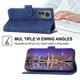 thumbnail image 4 of Funda romántica para Xiaomi 12, 12x y 12s con cordón, orificio para altavoz, ranuras para tarjetas, función billetera, función atril y protección contra caídas., 4 of 5