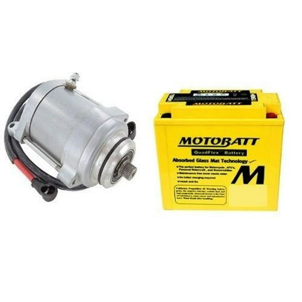 Starter & Battery Combo Fits Yamaha VIRAGO XV750 Motorcycle 1981 1982