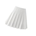 thumbnail image 1 of Jupe Plissée pour Femmes Taille Haute Mini Jupe de Tennis Patineuse Uniformes Blanc P, 1 of 8