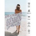 thumbnail image 5 of Abstract Vintage Paisley Beach Towels Blanket Soft & Absorbent Quick Dry Microfiber Boho Floral Texture Pool Towels for Swimming ,Yoga, Sports, Gym, Camping,Large 30X60in, Blue Purple, 5 of 7