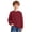 Wine, variant on Grblisyd Boys Girls Sweatshirt Kids Fashion Long Sleeve Crewneck Shirts Casual Solid Color Sweatshirts School Pullover Top