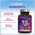 thumbnail image 5 of Hello Lovely! B 12 Vitamin Chewables 1000 mcg - B12 Complex with Heart & Nerve Energy Health Support - Vitamin B-12 Complex for Adults with Immune Health Support - Bottled in USA - 120 Chewables, 5 of 7