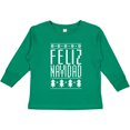 thumbnail image 3 of Inktastic Feliz Navidad Ugly Knitted Sweater Style Boys or Girls Long Sleeve Toddler T-Shirt, 3 of 5