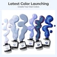 thumbnail image 3 of Set de esmaltes de uñas en gel modelones Blue Collection, 6 colores, 3 of 7