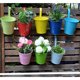 thumbnail image 2 of 10 macetas de Metal florero cesta colgante sin orificio de drenaje gancho extraíble valla de jardín decoración de balcón Sincero Electrónica, 2 of 5
