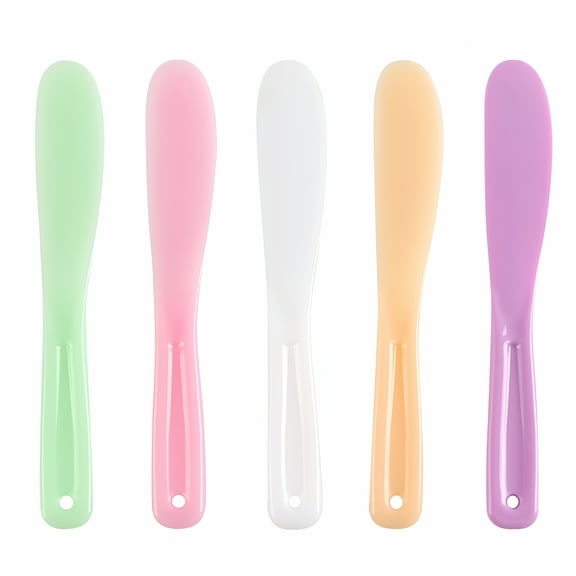 RAGUPEL 5pcs Silicone Cosmetic Spatulas for Makeup Mixing and Sampling