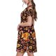 thumbnail image 2 of Easygdp Woodland Creatures Floral para Vestido Transpirable de Mujer, Vestido Suelto de Manga Corta con Pliegues y Bolsillos para el Verano, 2 of 6