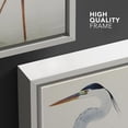 thumbnail image 4 of PixonSign Framed Canvas Print Wall Art Watercolor Pastel Blue Heron Galapagos Bird Animals Wilderness Illustrations Modern Art Antique Vintage Farmhouse Relax/Calm/Cozy for Bedroom - 24"x36" White, 4 of 5
