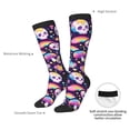 thumbnail image 4 of Fotbe Skull colorful mushroom rainbow Calcetas Divertidas Estampadas para Hombre y Mujer, Calcetas de Algodón hasta la Rodilla para Caminar, Correr, Enfermería y Embarazo, 4 of 6