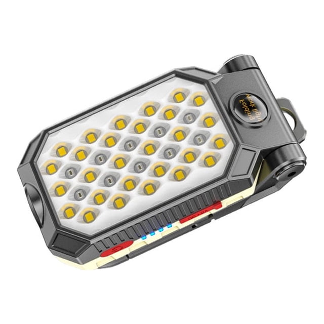 Eigraketly Linterna de luz de trabajo LED Linterna impermeable para acampar con pantalla de alimentación Interruptor de botón de luces de advertencia Ropa Deportiva, Zapatos B grande Eigraketly OD024388-02B