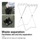 thumbnail image 4 of Greeniant Estante para bolsas de basura, plegable, portátil, para acampar al aire libre, Picnic, barbacoa, bolsa de basura, soporte, accesorios de soporte Estufas de camping Plata Greeniant OD023446-02, 4 of 6