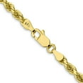 thumbnail image 7 of Auriga Fine Jewelry 10K Yellow Gold 3.5 mm Diamond-cut Rope Chain Necklace for Mens 22", 7 of 7