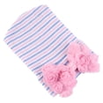 thumbnail image 1 of Gorro con lazo y rayas para bebés recién nacidos y niñas, 1 of 6