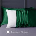 thumbnail image 4 of Satin Pillowcase Set of 2, Similar to Silk Pillow Cases, Standard Size Cooling and Soft Satin Pillow Cases for Hair and Skin, Gifts for Women Men, Envelope Closure, 20''x26'', 4 of 6