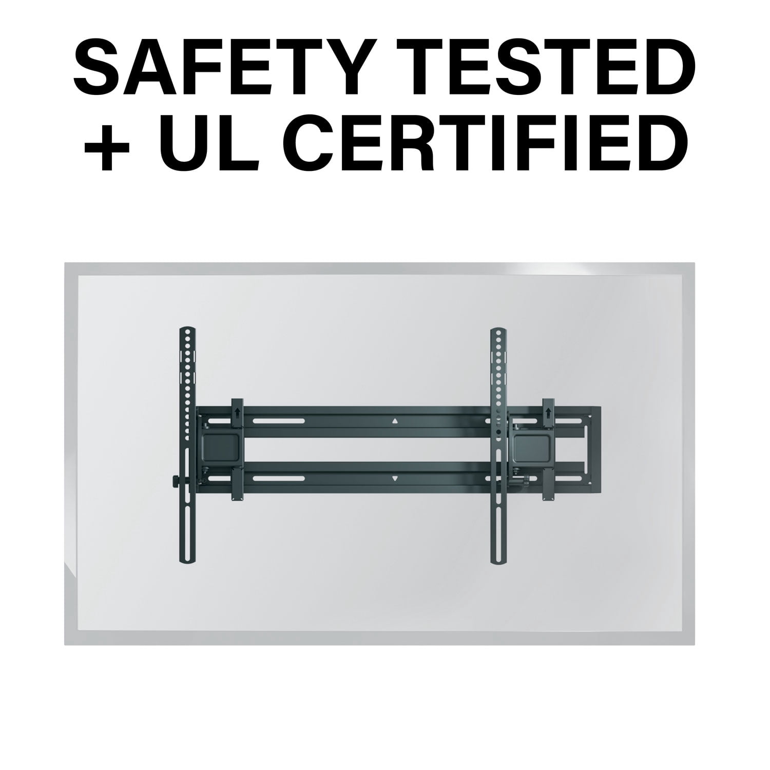 SANUS Accents Fixed TV Wall Mount for 42"–85" TVs, Low-Profile, Durable Steel, Black (ALL2-B3)