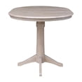 thumbnail image 6 of 36" Round Counter Height Table with 12" Leaf - Washed Gray Taupe, 6 of 9