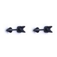thumbnail image 1 of sweethay 1 Uds. Mujeres hombres flecha forma cono punta titanio acero tornillo trasero (perforado) Stud pendientes Punk gótico joyería regalos Type4 NO4, 1 of 6