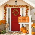 thumbnail image 5 of Fall Mailbox Cover 21x18 Inch, Hello Pumpkin Post Letter Box Covers, Autumn Harvest Thanksgiving Magnetic Waterproof Mail Wraps for Outdoor Yard Garden Standard Mailbox Decor, 5 of 6
