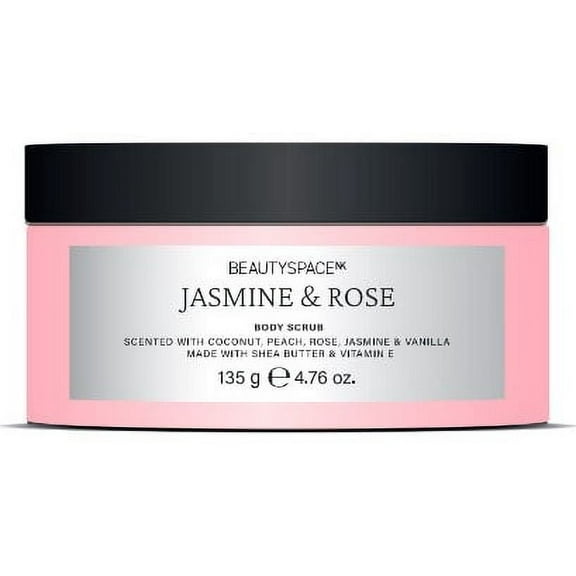BEAUTYSPACE Jasmine and Rose Travel Sized Body Scrub