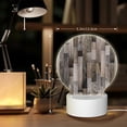 thumbnail image 6 of Pofeuu Wooden Texture Print LED Christmas Night Light Lamp Base Gift DIY 3D Clear Acrylic Blank Engrave Sheets for Room Cafe Bar Birthday Party Decoration, 6 of 9