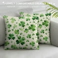 thumbnail image 3 of COMIO  ST Patricks Day Pillow Covers , ST Patricks Day Lucky Clover Decorations Throw Pillows Outdoor Green Shamrocks Decor Cushion Case Decorations for Home Couch Sofa, 3 of 5