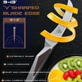 thumbnail image 3 of AETHMETAL 3.5" Bird Beak Curved Paring knife, High Carbon Stainless Steel Fruit Peeling Knife, 3 of 8