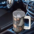 thumbnail image 5 of Spooky Halloween 30oz Travel Tumbler with Handle and Straw Lid – Insulated Coffee Mug – Pumpkin Gift for Hot Cold Drinks, 5 of 5