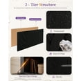 thumbnail image 6 of LAZZO 75” Arched Pantry Cabinet, Farmhouse Storage Cabinet with Built-In Power Strip, Anti-Tip Device and Open Shelves, Black, 6 of 8