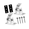 thumbnail image 3 of 2 soportes de montaje para paneles solares con ángulo de inclinación, almohadillas antideslizantes, tornillos para hogar, soporte de hardware para, 3 of 8