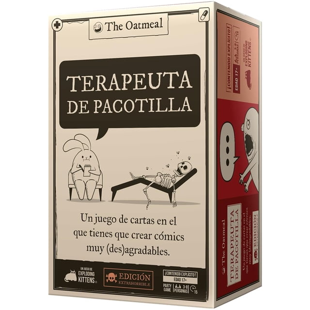 Juego de cartas Exploding Kittens Terapeuta Horrible Extra Ed.