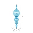 thumbnail image 2 of Vickerman 28" Contemporary Plastic Finial Ornament in Shiny Turquoise, 2 of 2