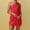 Red, variant on Women's Casual Tennis Dress Modern Spring/Summer Minimalist Shoulder Sleeveless Dress for Everyday Wear White XXL