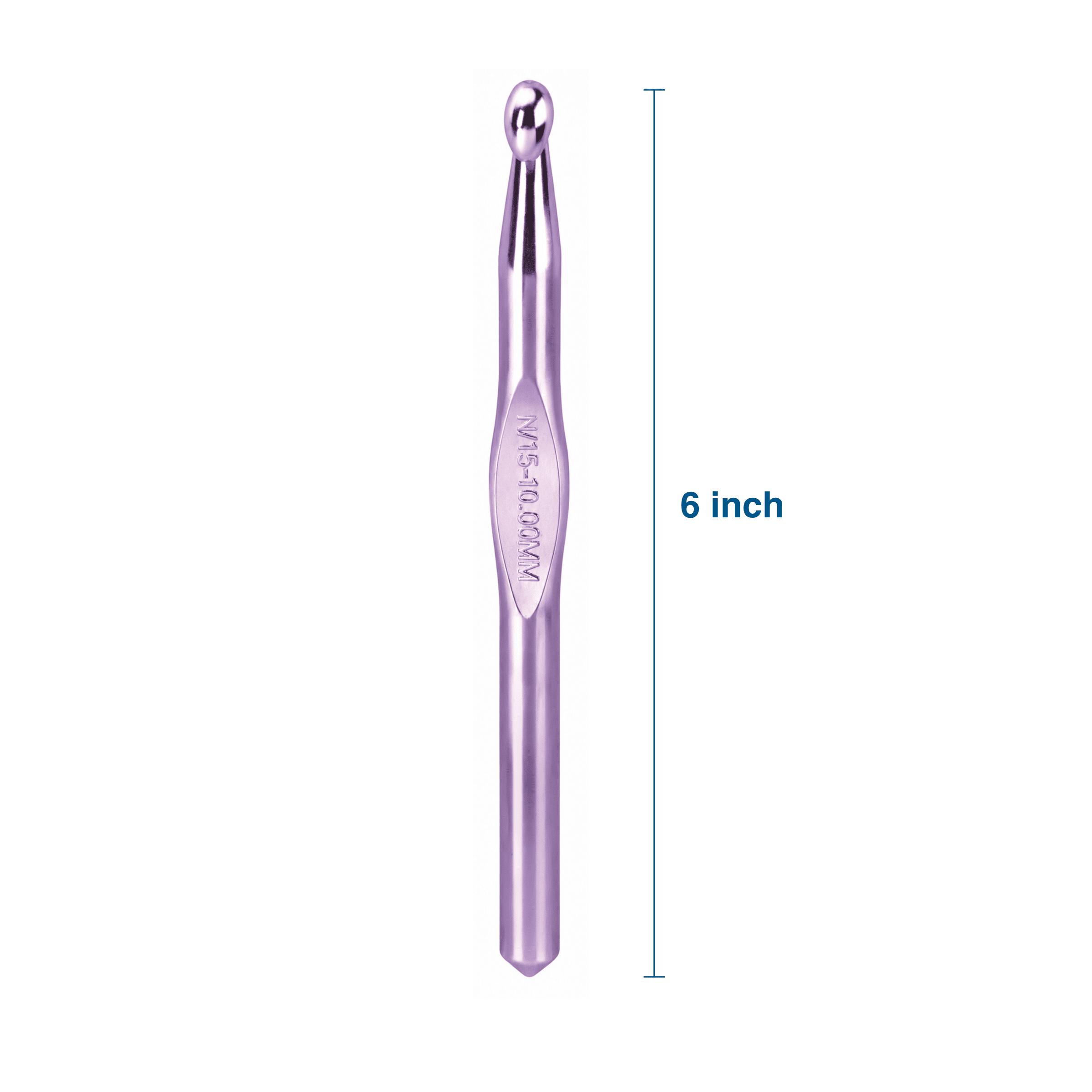 Hello Hobby Aluminum Crochet Hook, Size N, 10 mm