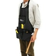 thumbnail image 3 of koolsoo Water Resistant Work Apron with Tool Pocket Joiner Gardener Carpenters Black, 3 of 9